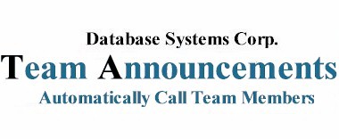 call team announcement services