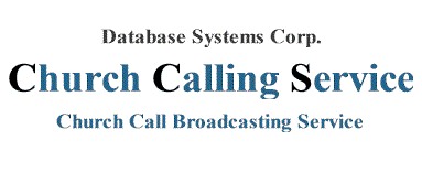 send church call announcement services