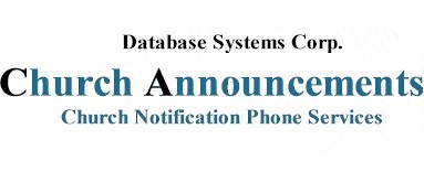 send church call announcement services
